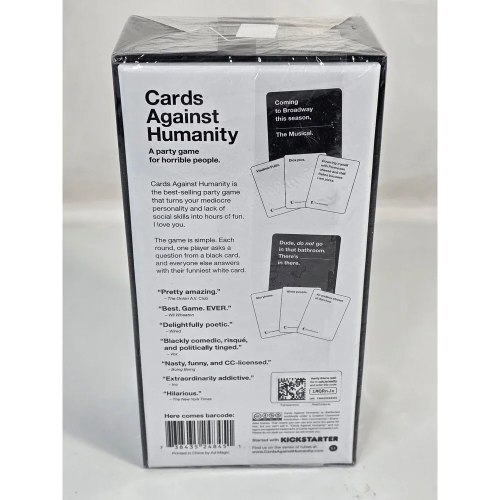 Cards Against Humanity Party Game for Horrible People Sealed